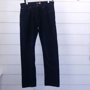 J.Crew Navy Blue Men's Corduroy Slim Straight Pants 31x32 Vtg